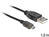 Daten- und Ladekabel USB zu micro USB mit LED Anzeige, 1,5m schwarz, Delock® [83272]