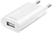 LogiLink PA0093B USB-s töltőkészülék 5 W Beltér, Aljzat dugó Kimeneti áram (max.) 1000 mA Kimenetek száma: 1 x USB töltőport