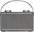 Aiwa BSTU-800BK Koffer rádió URH AUX, Bluetooth®, USB Fekete/ezüst