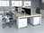 Evolve Plus 1200mm Back to Back 6 Person Desk Maple Top White Frame BE279