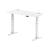 Dynamic Air 1200 x 600mm Height Adjustable Desk White Top Cable Ports White Leg HA01149