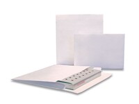 Tyvek® Uitvouwbare Akte Envelop, 371 x 262 x 38 mm, Kraftpapier, 55 g/m², Wit (doos 100 stuks)