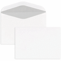 Kuvertierhüllen 125x176mm (DIN B6) 80g/qm gummiert VE=1000 Stück weiß