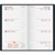 Taschenkalender int. 8,7x15,3cm 1 Woche/2 Seiten Kunstleder schwarz 2025