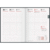 Buchkalender futura 2 A5 1 Woche/2 Seiten Balacron schwarz Kalendarium 2025