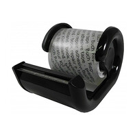 Normalansicht - Ecobra CRYSTAL Tape, transparentes Buchreparaturklebeband, PP 68 my, Breite 50 mm x Länge 20 m, im schwarzen Abroller
