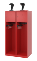 C+P Feuerwehrspind Evolo, Modell YOUNGSTER, 2 Abteile, H1530B800T500 mm, Feuerro