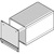 SCHROFF HF-frame type insteekmodule voorpaneel, ombouw afscherming met stalen pakking, 3 HE, 21 HE