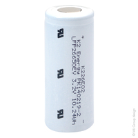Accumulateur(s) Accus Lithium Fer Phosphate K2 ENERGY IFR26650 LiFePO4 3.2V 3.2A