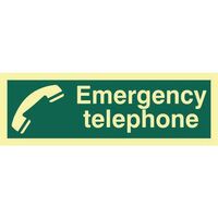 Emergency telephone sign