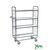 Kongamek order picking trolleys with adjustable shelves, H x W x L - 1590 x 470 x 815 with 4 shelves
