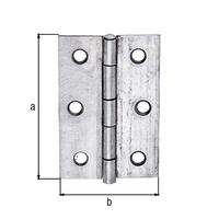 Scharnier, Edelstahl, LxB 63x43 mm