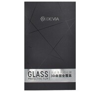 DEVIA képernyővédő üveg (3D, lekerekített szél, ujjlenyomat mentes, 0.26mm, 9H) FEKETE [Apple iPhone 11 Pro Max]