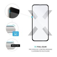 FIXED 3D Full-Cover Apple iPhone XS Max/11 Pro Max edzett üveg kijelzővédő fekete kerettel (FIXG3D-335-BK)