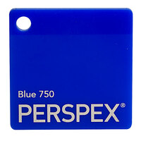 Perspex Cast Acrylic Sheet 600 x 400 x 3mm Solid Blue