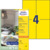 Farbige Etiketten, A4, 105 x 148 mm, 100 Bogen/400 Etiketten, gelb