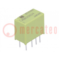 Relais: elektromagnetische; DPDT; Uspoel: 24VDC; 0,3A/125VAC; AGN