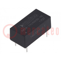 Converter: DC/DC; 2W; Uin: 21.6÷26.4V; Uout: 24VDC; Uout2: -24VDC