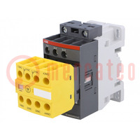 Contactor: 3-pole; NO x3; Auxiliary contacts: NC x2,NO x2; 18A