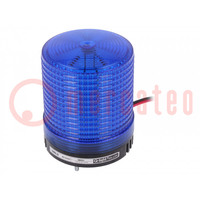 Signaalgever: licht; flitslicht; blauw; S80LS; 10÷30VDC; IP65