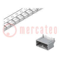 Connector: automotive; Mini50; male; socket; on PCBs; PIN: 16; grey