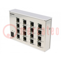 Switch Ethernet; unmanaged; Number of ports: 16; 24VDC; RJ45; IP20