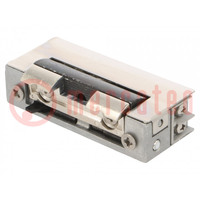 Electromagnetic lock; 12÷24VDC; low current,with switch