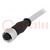 Plug; M12; PIN: 8; female; A code-DeviceNet / CANopen; 5m; straight