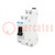 Module: toggle switch; 230VAC; 16A; IP40; for DIN rail mounting