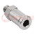 Straight push-in fitting; M5-AG; -20÷80°C; nickel-plated brass