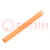 Krimpkous; zonder lijm; 2: 1; 2,4mm; L: 1m; oranje; polyolefin