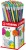Sechskant-Schulbleistift mit Radierer STABILO® pencil 160 Display. Werkstoff: Karton, 72 ST (Härte HB), sortiert in 5 Schaftfarben: je 12 ST in pink, blau, orange, gelb und 24 S...