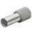 Knipex Aderendhülsen mit Kunststoffkragen je 200 Stück, grau, 0.75 mm²