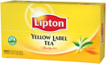 Lipton thé, yellow label tea, paquet de 100 sachets
