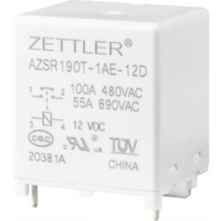 RELAIS DE PUISSANCE ZETTLER ELECTRONICS AZSR190T-1AE-12D 12 V/DC 100 A 1 NO (T) 1 PC(S)