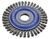 Osborn 9502626651 Cepillo circular inox de alambre trenzado especial soldadura con agujero 22,2 mm y filamento de Ø 0.50