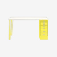 MultiDesk | 2 Stahlfüße, 1 MultiDrawer mit 8 Schüben