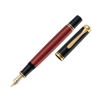 Pelikan Souverän M400 stylo-plume Système de remplissage cartouche Noir, Rouge 1 pièce(s)