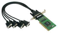 Moxa CP-104UL w/o Cable interfacekaart/-adapter Intern Serie