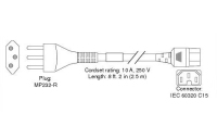 Cisco CAB-C15-ACS= Stromkabel 2,5 m SEV 1011 C15-Koppler