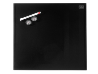 Nobo Diamond Glasbord (450x450) zwart, magnetisch in retailverpakking
