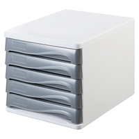 Helit H6129482 desk tray/organizer Plastic Grey, White