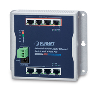 PLANET WGS-804HP network switch Unmanaged L2 Gigabit Ethernet (10/100/1000) Power over Ethernet (PoE) Black