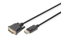 Digitus DB-340301-020-S video kabel adapter 2 m DisplayPort DVI-D Zwart