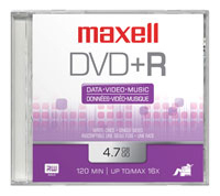 Maxell DVD+R 100 Pack 4,7 GB 100 pz