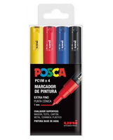 POSCA PC-1M/4C Multicolor 4 pieza(s)