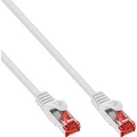 InLine Patch Cable S/FTP PiMF Cat.6 250MHz PVC copper white 50m
