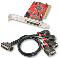 Lindy 4-Port PCI Serial Card csatlakozókártya/illesztő