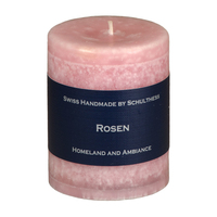 Schulthess Kerzenhandwerk Rosen Wachskerze Zylinder Rose Pink