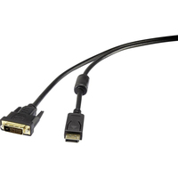 Renkforce RF-3301142 video kabel adapter 1 m DisplayPort DVI-D Zwart